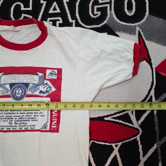 80's U.S. Naval Academy Budweiser Imitation Ringer - Picture 6 of 6